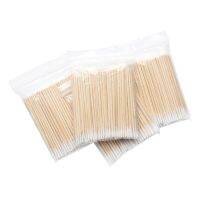 ☂❖ 300 pcs Disposable Ultra-small Cotton Swab Brush Lint Free Micro Brushes Wood Cotton Eyelash Extension Glue Removing Tools