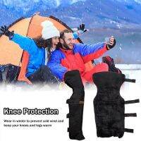 （AT）กันน้ำรถจักรยานยนต์ Warm Knee Pad Coldproof สั้นขนแกะ Mats ขา WarmerGuard สำหรับขี่ขี่จักรยานปีนเขา Sports