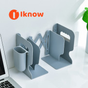 I know Bookstand expansion belt pencil case simple desktop folding storage