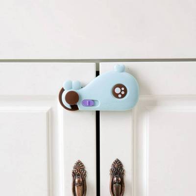 【cw】 Household Cabinet Door Multifunctional Cabinet Child Safety Lock Baby Anti-Clamp Hand Safety Lock Drawer Safety Buckle
