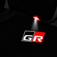 2pcs GR Logo Courtesy Light Car Door Warning Light For Toyota AE86 Harrier Prius MARK X REIZ Runner Toyota Logo Projector Lamp Bulbs  LEDs HIDs