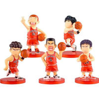 อะนิเมะ5ชิ้น/เซ็ต Slam Dunk โมเดลของเล่นตุ๊กตาสำหรับตกแต่งวันเกิดวันคริสต์มาสของขวัญวันหยุด