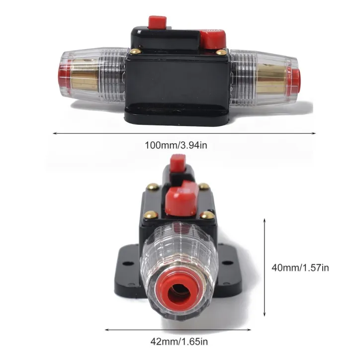 อะแดปเตอร์40a-30a-80a-60a-100a-เครื่องขยายเสียงรถบรรทุกตัวยึดฟิวส์เบรกเกอร์สไตล์-agu-เครื่องขยายเสียงสเตอริโอฟิวส์-refit