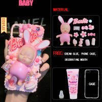 DIY 3D Case For iP Xr Xs 11 Pro Material Bag Brain Games Hand-Made Christma Resin Trinket Accessorie Doll Set Phone Cover Custom