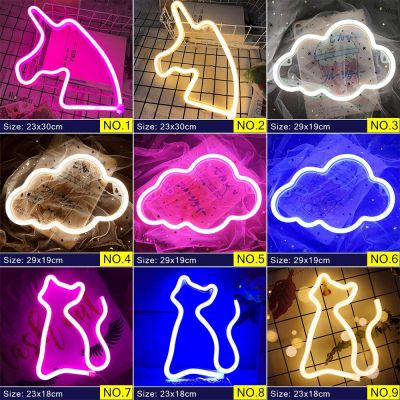 Wholesale Neon Signs Night Lamp Neon Led Night Lights for Kids Room Wall Children Bedroom Party Wedding Decoration Neon Lamp