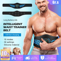 【Gr.s มาถึงใน 3 วัน】EMS Abs Abdonimal Trainer for Men Women Abs Muscle Stimulator Belly Waist Trainer Belt Weight Loss Body Shaping Home Fitness