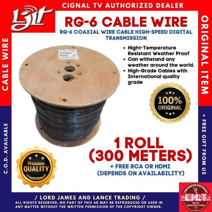Original Cignal Cable Wire RG6 (1045 meters) Lazada PH