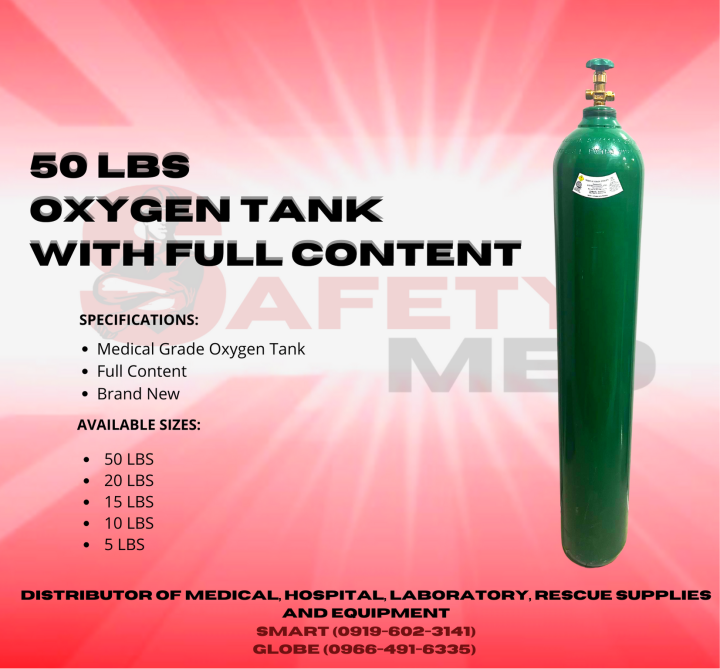 Oxygen Tank 50lbs With Full Content 