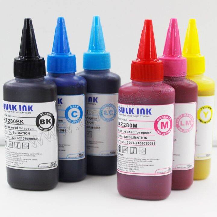 6 X 100ML Sublimation Ink Heat Transfer Ink For EPSON Inkjet Printer