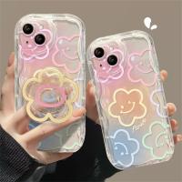 เคส Hp A17 OPPO A78 A57 A58 Reno 8T A15 A16K A54 A12 A5S A7 A94 A92 A93 A3S A11k A1K A53 A31 A52 A96 A37 A76 A36 5F A74สีสันสดใส A95เคสครอบโทรศัพท์ขอบคลื่น TPU