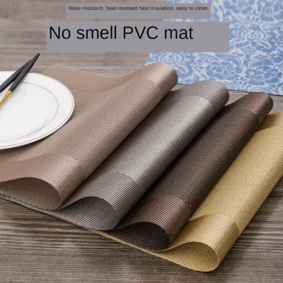【CC】☄  Washable Placemats for Dining Table Non-slip Placemat Set In Accessories Cup Coaster Wine Coasters
