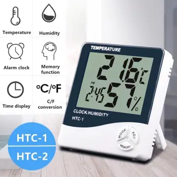 Bluetooth Digital Electronic Temperature and Humidity Meter Gauge ( Thermometer and Hygrometer in one with LCD Display) 