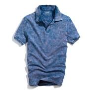 Áo thun polo xanh tay ngắn cổ V chính hãng AREMI chuẩn form thiết kế trẻ