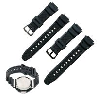 ๑✤ Silicone Watch Strap Stainless Steel Buckle Sport Wristband for CAsio SGW-100 667C