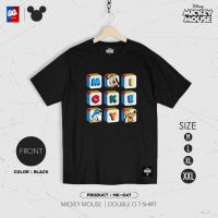 [ส่งฟรี] เสื้อยืด Mickey Mouse มิกกี้เมาส์ รุ่น MK-047 ลิขสิทธิ์แท้ วอลต์ ดิสนีย์ สีดำ เสื้อ Disney แท้ [M,L,XL,2XL]