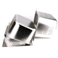 Heavy Duty Mirco-Perforated Colander สแตนเลสสี่เหลี่ยมผืนผ้ากรอง Fine ตาข่าย Colander ครัวทนทานกรองล้างท่อระบายน้ำ