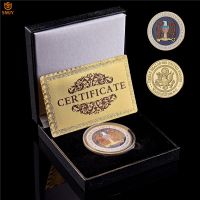 America Nation Security Agency USA Washington.D.C Rare Gold Plated Military Challenge Commemorative Coin W/Luxury Black Box