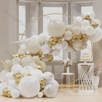 103 ชิ้น/เซ็ต Beige บอลลูน Garland Kit ทรายสีขาว Chrome Gold Latex Globos ตกแต่งงานแต่งงานวันเกิด Baby Shower Party ฉากหลัง-iewo9238