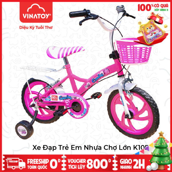 Xe đạp trẻ em Nhựa Chợ Lớn 14 inches K105 Dành Cho Bé Từ 3 – 4 Tuổi – M1819-X2B