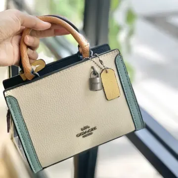 Coach 1426 Micro Zoe Crossbody In Colorblock Chalk Multi