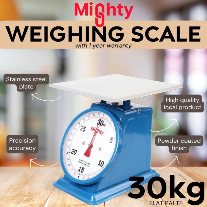 [Mighty] Weighing Scale 30 kilograms FLAT PLATE/ Timbangan 30 kilos ...