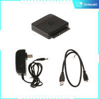 Shiwaki USB3.0เป็น SATA 2.5 "3.5" สายอะแดปเตอร์อุปกรณ์แปลง HDD พร้อมอะแดปเตอร์แปลงไฟ