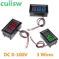 1pc Voltmeter Tester Digital Voltage Test Battery 0-100V 3 Wires for Car Display Gauge