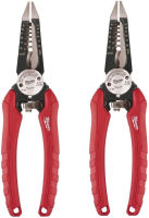 Milwaukee 48-22-3079 6-In-One Combination Wire Stripping and Reaming Pliers for Electricians, 2 Pack