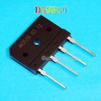 5ชิ้น D5SB D5SB60ดั้งเดิม60 5A/600V วงจรเรียงกระแสเต็มคลื่นแบบบริดจ์ซ้อนใหม่ดั้งเดิม