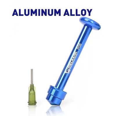 【JH】 P08 Aluminum Alloy Tube Piston Solder Paste Flux Booster Manual Syringe Plunger Dispenser Propulsion Repair