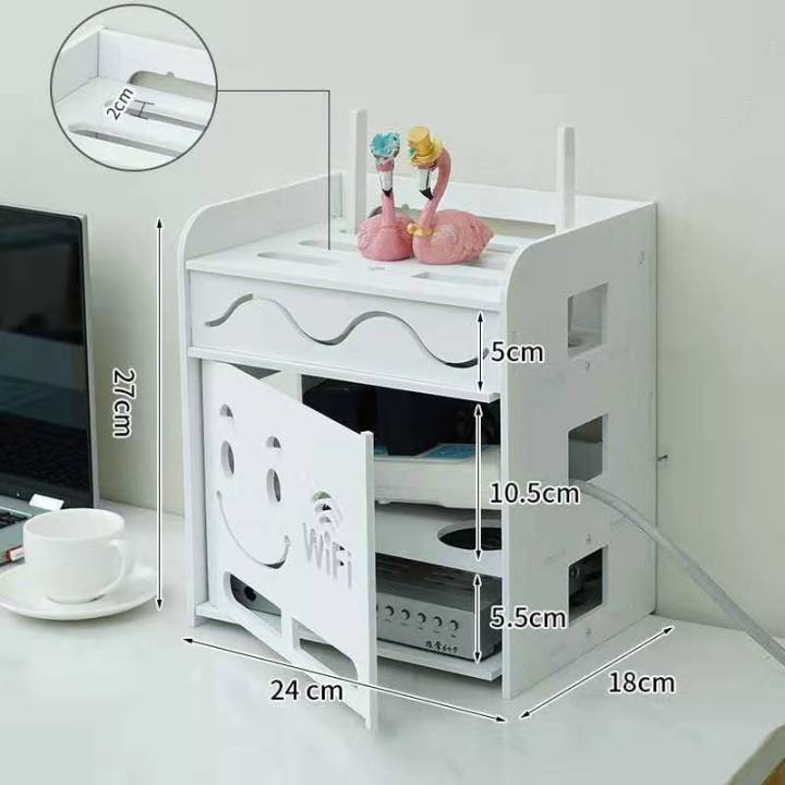 punch-free-table-sundries-cardboard-storage-box-wifi-router-socket-storage-paper-material-rack-multifunction-living-room-e11679
