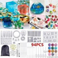 【Ready Stock】 ♟┇ C14 94PCS Resin Casting Silicone Molds Epoxy Spoon Kit Jewelry Craft Making DIY Gift