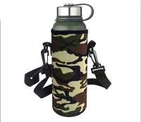 ผู้ให้บริการขวดน้ำ Neoprene ฉนวนขวดน้ำแขนสำหรับ Klean Kanteen 32 ออนซ์และ 40 ออนซ์,ขวด 32 ออนซ์และ 40 ออนซ์ฉนวนขวดดื่ม,แก้วน้ำเดินทางผู้ถือกระเป๋าที่มีสายคล้องไหล่ที่ถอดออกได้เหมาะสำหรับการเดินป่าท่องเที่ยวตั้งแคมป์