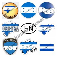 【LZ】♤♠№  Honduras bandeira mapa adesivo de vinil decalque portátil carro pára-choques adesivo de viagem bagagem carro ipad sinal diversão reflexivo acessórios do carro kk