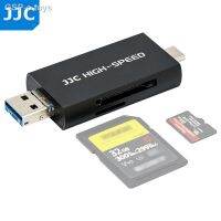 ☃Jjc 3 Em 1 Leitor De Cartão Micro Sd Usb 3.1 2.0 Para Sdxc Sdhc Memória Inteligente USB-C Otg Habilitado Telefone