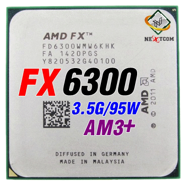 ซีพียู CPU FX6300 3.5Ghz / 6C 6T / 95W / Socket LGA AM3+ / ฟรีซิลิโคน ...
