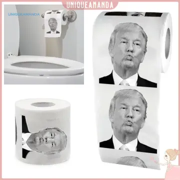 Creative Toilet Paper Roll Prank Joke Joe Biden Printed Paper