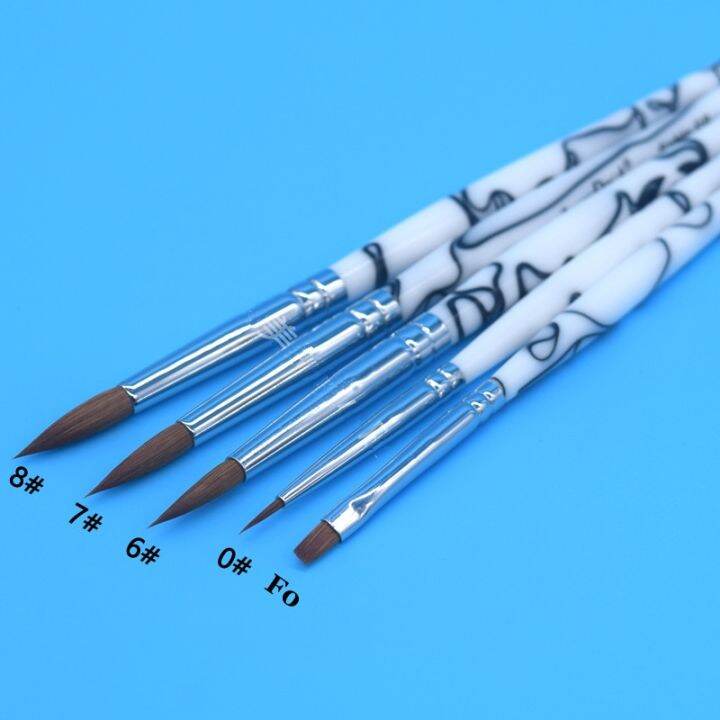 5Pcs Dental Lab Porcelain Ceramic Finest Sable Ermine Brush Pen Set