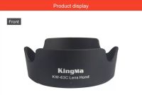 kingma lens hood สำหรับ Canon EF-S 18-55mm STM, 55-250mm STM Filter 58mm