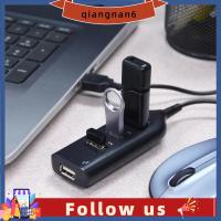 QIANGNAN6โน้ตบุ๊ค2.0 USB คอมพิวเตอร์สำหรับพีซีแล็ปท็อป USB ฮับมินิฮับอะแดปเตอร์ช่อง USB 4ตัวแยกพอร์ต