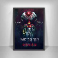 โปสเตอร์ศิลปะเกม Metroid Dread โปสเตอร์ผ้าใบพิมพ์ภาพฝาผนังตกแต่งบ้าน (ไร้กรอบ)