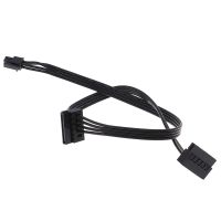 For Lenovo Main Board Interface Small 4Pin to Two SATA SSD Power Supply Cable 1Pc 45CM Cable MINI 4 Pin Turn 2 SATA Power Supply