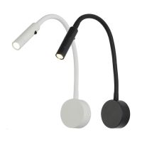 Tokili Adjustable Gooseneck Book Lamp Bed W Switch Indoor Wall Mounted Night Sconces Indirect Lighting Decor 3W LED AC100-240V