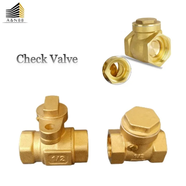 Apricut Brass swing check valve 1/2” ball valve with lock wing Lazada PH