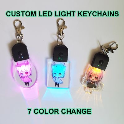 【CW】❐✕♟  Custom 7 Colors Keychains Cartoon Chain Photo Anime Charms Personalized
