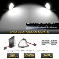 2x Error Free LED Under Mirror Light Puddle Lamps For VW Golf 5 GTI Mk5 Jetta Passat B5 B6 CC R32 Sharan Eos Tourn Welcome Light