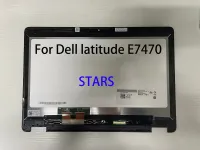 14นิ้ว LED LCD หน่วยแสดงผลหน้าจอสำหรับ Dell Latitude E7470พร้อมระบบสัมผัสอุปกรณ์เสริมแบบ2-In-1 B140QAN01.0 0F0WXV QHD