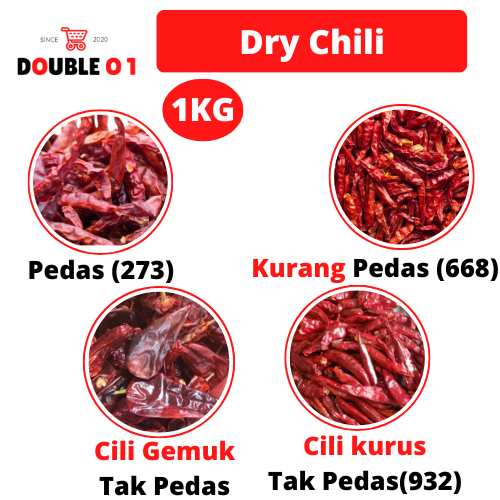 Dry Chili Cili Kering Cabai Kering Lada Cili Kering Tidak Pedas