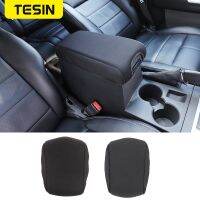 TESIN Armrests Pads Cover for Jeep Liberty Cloth Armrest Box Cover for Dodge Nitro 2007 2008 2009 2020 2021 2012 Car Accessories