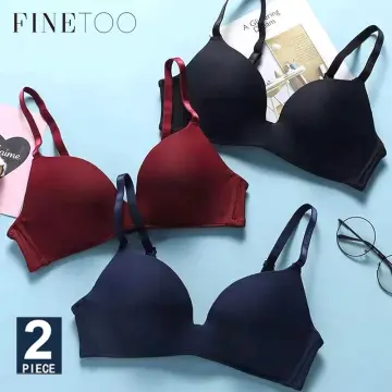 FINETOO 1/2 Cup Bra Seamless Bras For Women A B Cup Wireless BRA Sexy  Lingerie Solid Color Ladies Underwear New Style